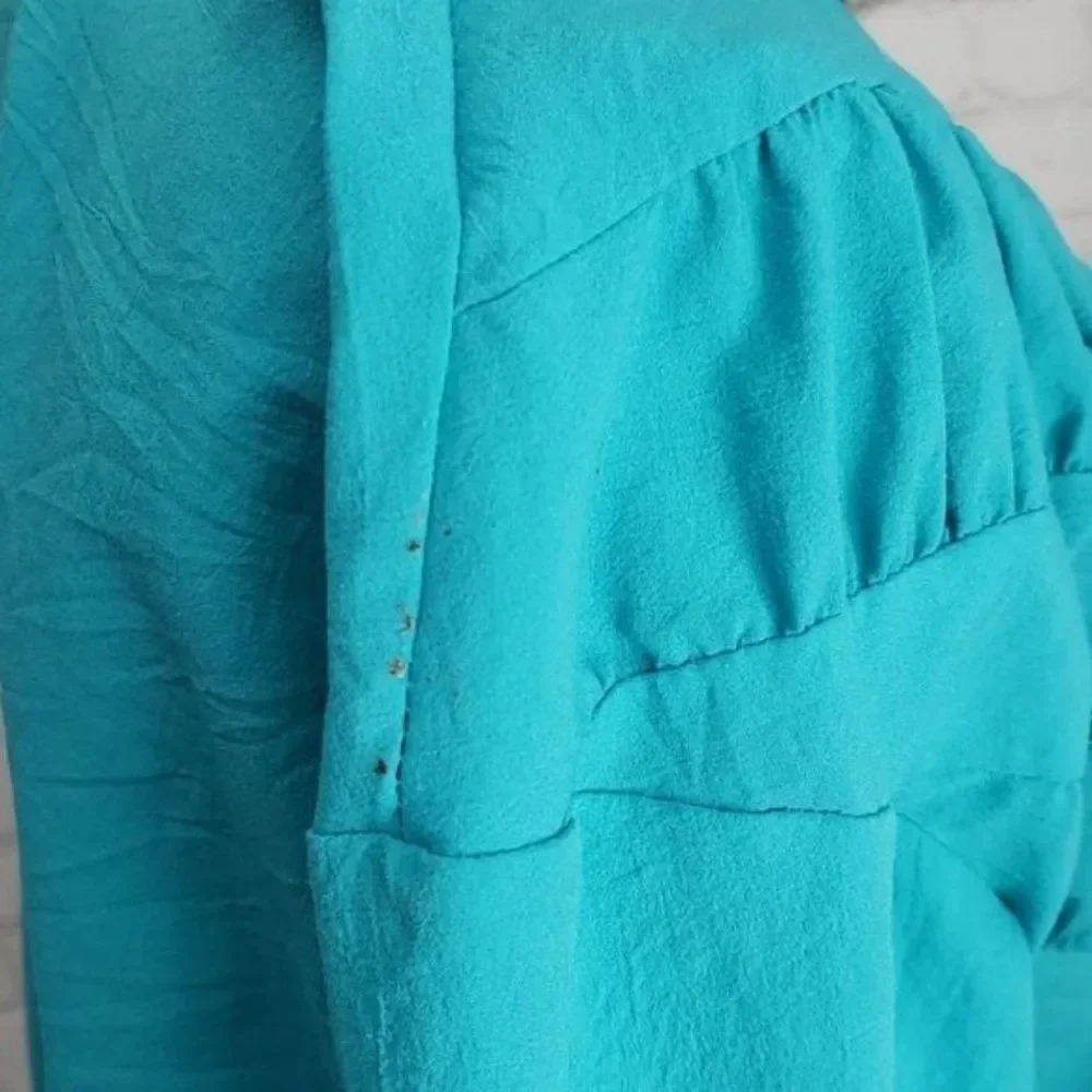 Vintage 80s 90s Teal Teddi Windbreaker - Picture 5 of 10
